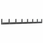 vidaXL Panier de gabion en forme de U avec 8 poteaux Fer 860x20x100 cm