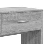 vidaXL Coiffeuse avec miroir sonoma gris 80x39x80 cm