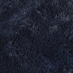 vidaXL Tapis shaggy à poils longs NAVARRA bleu marine 120x120 cm