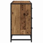 vidaXL Meuble de Lavabo de Salle de Bain Bois ancien 80 x 33 x 60 cm