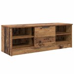 vidaXL Meuble TV Bois Ancien 102 x 35 x 36 5 cm Bois d'ingénierie