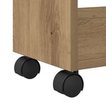 Cabinet roulant vidaXL chêne artisanal 60x22x79 cm en bois d'ingénierie