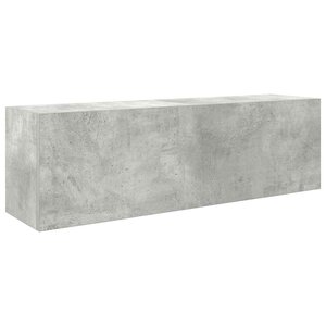 vidaXL Armoire murale de bain gris béton 100x25x30cm bois d'ingénierie