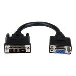 Startech.com câble adaptateur dvi vers vga de 20cm - convertisseur dvi-i vers hd15 - m/f