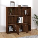 vidaXL Armoire à livres Chêne marron 98x30x98 cm