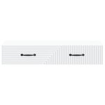vidaXL Table d'appoint murale Blanc 87 5 x 34 5 x 17 cm