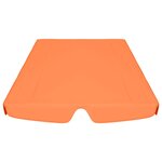 vidaXL Toit de rechange balançoire orange 188/168x145/110 cm