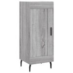 vidaXL Buffet haut Sonoma gris 34 5x34x180 cm Bois d'ingénierie