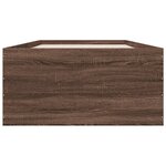 vidaXL Cadre de lit chêne marron 75x190 cm bois d'ingénierie