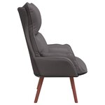 vidaXL fauteuil Gris 69 x 74 x 93 cm Cuir artificiel