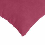 vidaXL Coussins de canapé 2 Pièces Bordeaux 80 x 80 cm