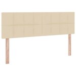 vidaXL Lit avec rangement et matelas avec matelas Crème 120 x 200 cm