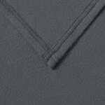 vidaXL Jeté Gris foncé 280 x 210 cm Toison