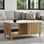 vidaXL Table basse Chêne artisanal 90 x 50 x 40 cm Bois d'ingénierie