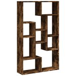 vidaXL Bibliothèque chêne fumé 72x20x120 5 cm bois d'ingénierie