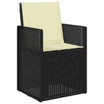 vidaXL Ensemble de salle à manger pour jardin avec coussin 7 Pièces PP