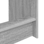 vidaXL Bureau de lit Sonoma gris Bois d'ingénierie 100 x 45 x 75 cm