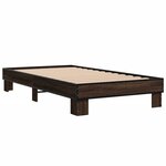 vidaXL Cadre de lit sans matelas chêne marron 90x200 cm