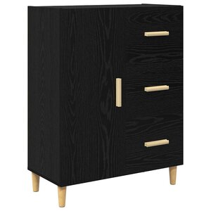 vidaXL Buffet Chêne noir 34 x 69 5 x 90 cm Bois d'ingénierie