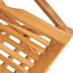 vidaXL Chaises de jardin pliantes lot de 2 55x62x90cm bois massif teck