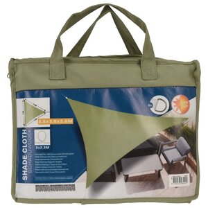 ProGarden Toile d'ombrage 3 6x3 6x3 6 m vert triangulaire