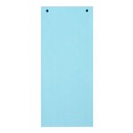 Paquet 100 Fiches Intercalaires Horizontales Unies Perforées Forever - 105x240mm - Bleu Clair - Exacompta