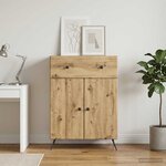 vidaXL Buffet Chêne artisanal 66 x 34 5 x 90 cm Bois d'ingénierie
