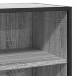 vidaXL Buffet sonoma gris 68x35x76 cm bois d'ingénierie et métal