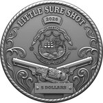 Pièce de monnaie en Argent 5 Dollars g 62.2 (2 oz) Millésime 2026 LITTLE SURE SHOT