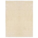 Vidaxl tapis shaggy 120 x 160 cm crème