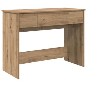 vidaXL Table de Toilette avec tiroir chêne artisanal 100 x 45 x 76 cm