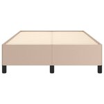 vidaXL Cadre de lit sans matelas cappuccino 120x190 cm similicuir