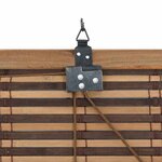 vidaXL Store de Fenêtre Géométrique Marron 110 x 160 cm Bambou