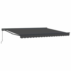 vidaXL Auvent Rétractable Anthracite 400x300 cm tissu