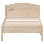 vidaXL Cadre de lit sans matelas 90x190 cm bois de pin massif