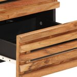 vidaXL Table de chevet 40x34x46 cm bois d'acacia massif