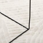 vidaXL Tapis IZA poils courts style scandinave crème Ø 100 cm