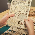 maquette en bois Jeep Willys