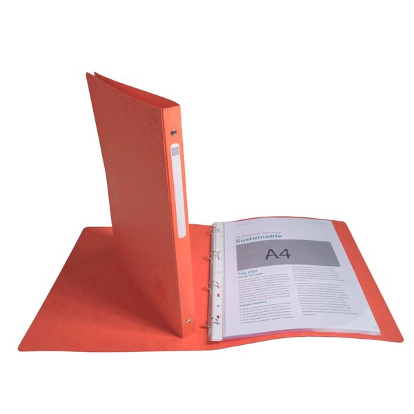 Classeur 4 Anneaux 15mm Carte Lustrée - A4 - Couleurs Assorties - Exacompta