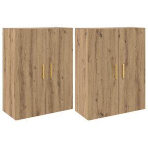 vidaXL Armoire Murale 2 Pièces Chêne artisanal 69 5 x 34 x 90 cm