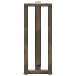 vidaXL Pieds de table console en T  2 pièces  noir  25 x 28 x (72-73) cm  acier