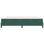 vidaXL Lit à ressorts avec matelas Vert foncé 180 x 220 cm tissu