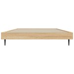 vidaXL Cadre de lit chêne sonoma 90x200 cm bois d'ingénierie