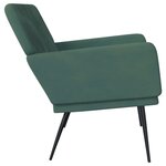 vidaXL Banc Vert foncé 108x79x79 cm Velours