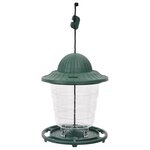 vidaXL Mangeoires pour oiseaux 3 Pièces vert foncé 13x13x17 cm