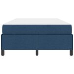 vidaXL Lit à ressorts Bleu 120 x 200 cm tissu