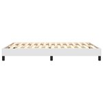 vidaXL Cadre de lit Blanc 140x190 cm Similicuir