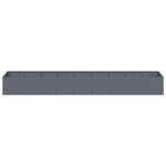 vidaXL Jardinière anthracite 360x80x40 cm acier