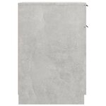 vidaXL Armoire de bureau Gris béton 33 5x50x75 cm Bois d'ingénierie