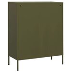 vidaXL Armoire de rangement Vert olive 80x35x101 5 cm Acier